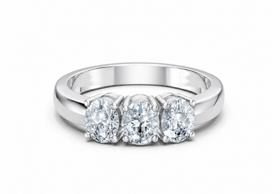 1 Carat Lab Grown Diamond Trilogy Ring
