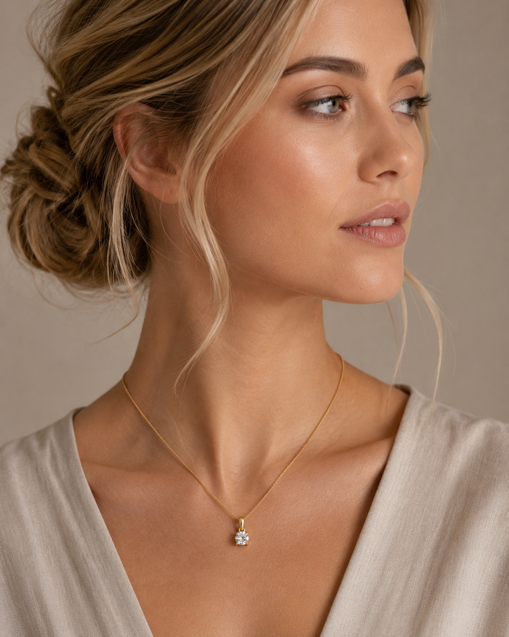 0.25 Carat Lab Grown Diamond Solitaire Pendant