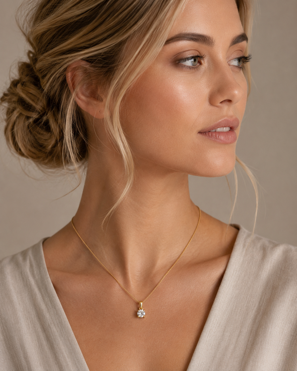 0.25 Carat Lab Grown Diamond Solitaire Pendant