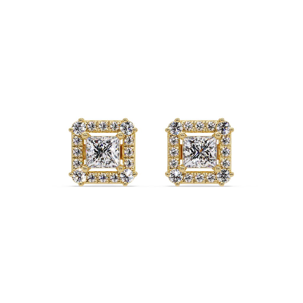 IGI Certified-1/2 Carat Lab Grown Diamond (VS/E-F) Solitaire Earring
