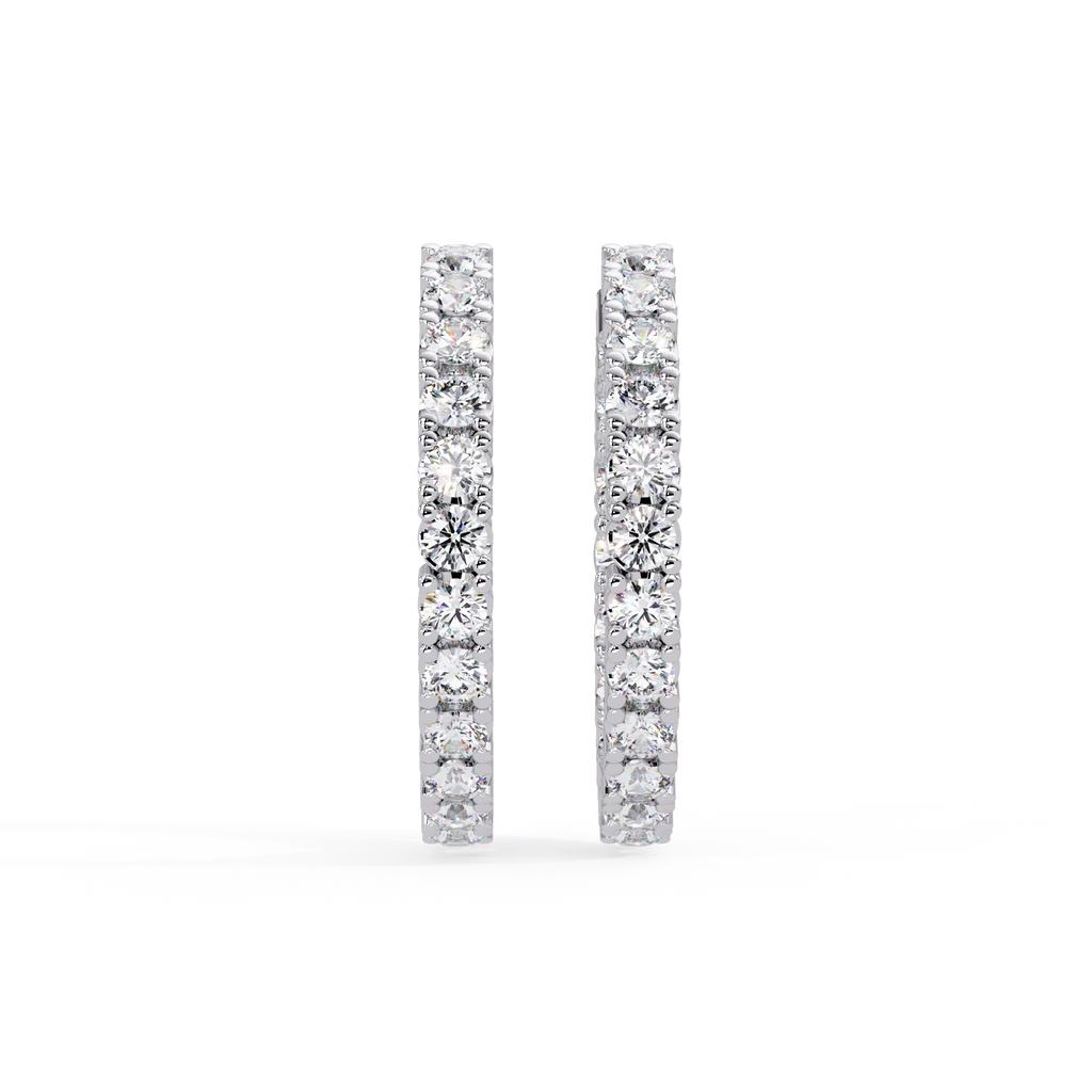 Dream Inside-Out 360° Diamond Hoop Earrings