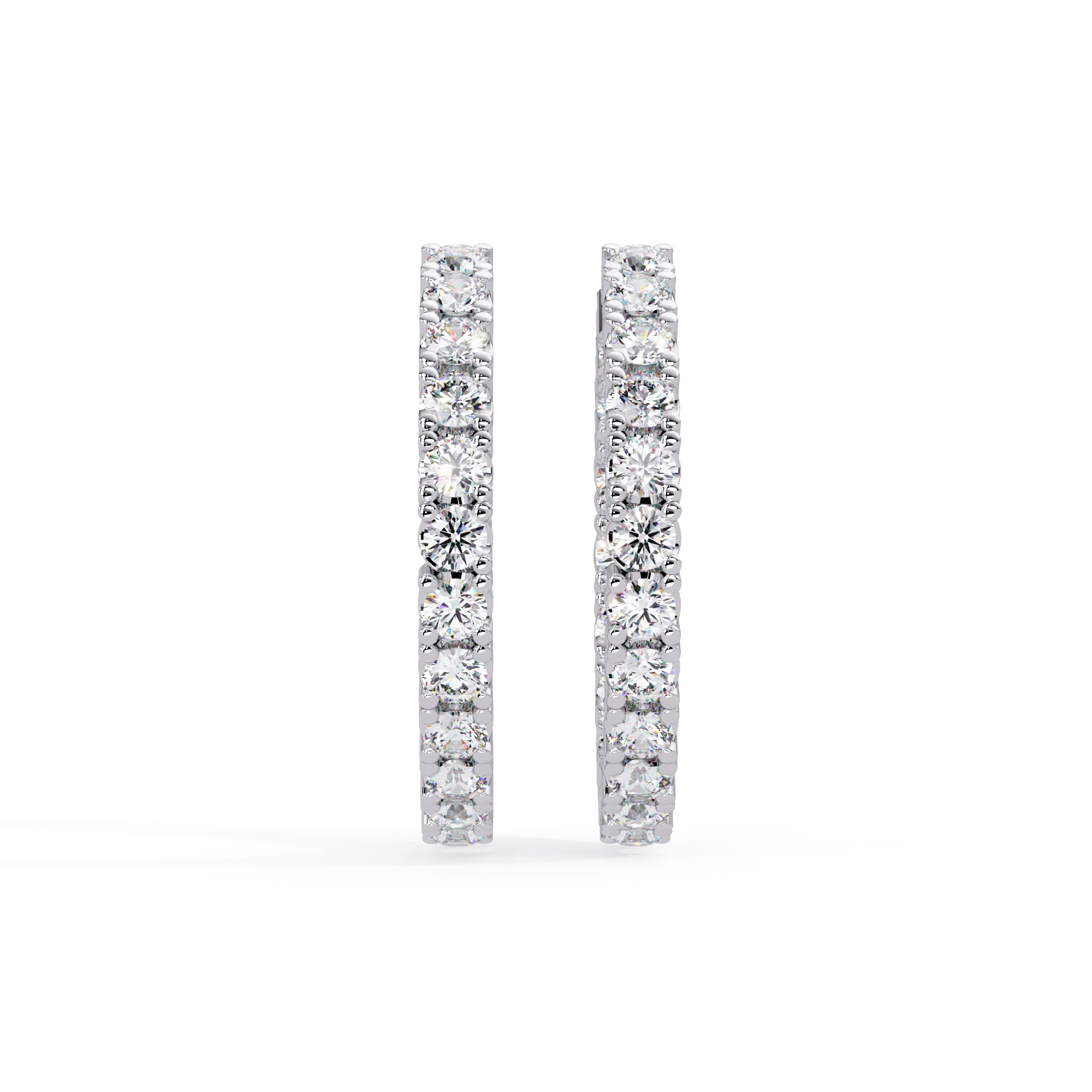 Dream Inside-Out 360° Diamond Hoop Earrings