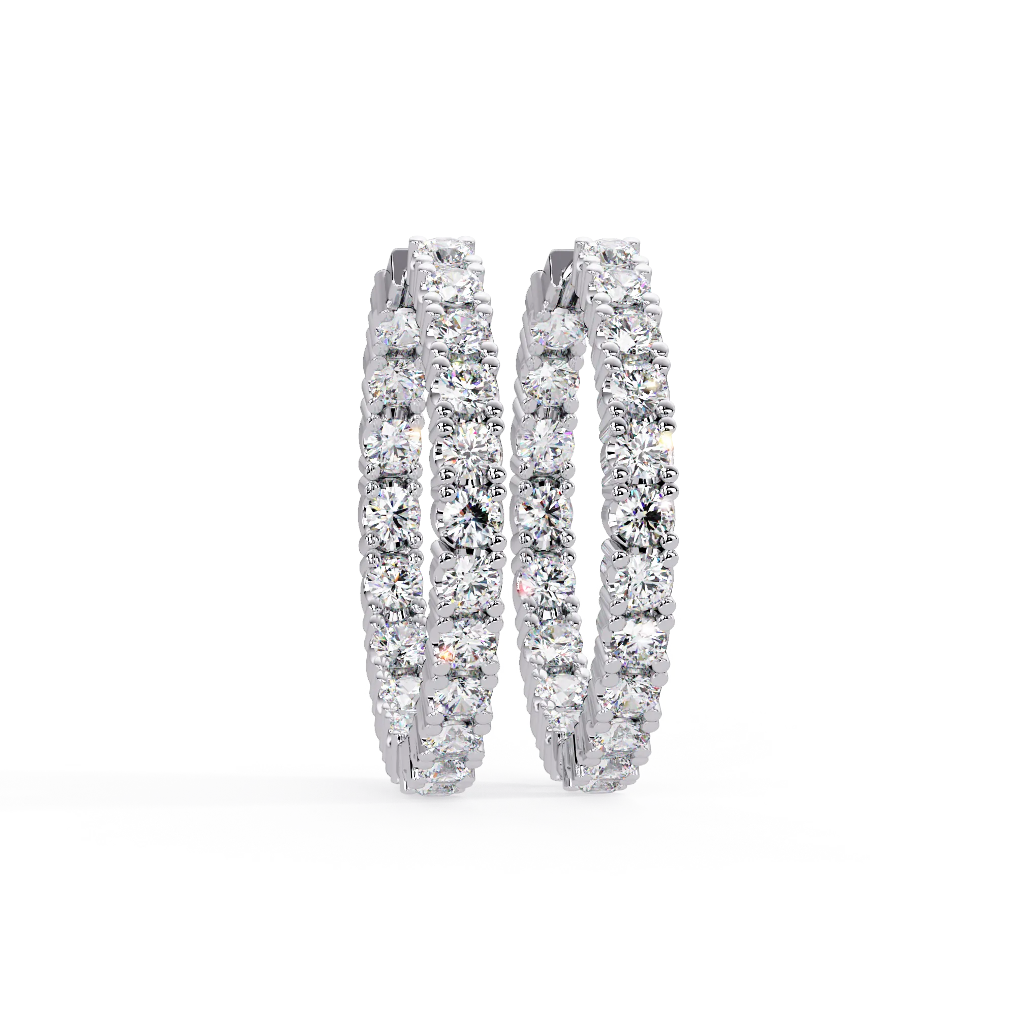 Dream Inside-Out 360° Diamond Hoop Earrings