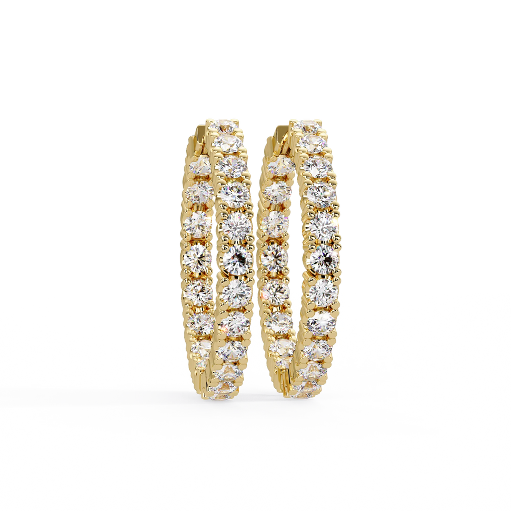 Dream Inside-Out 360° Diamond Hoop Earrings