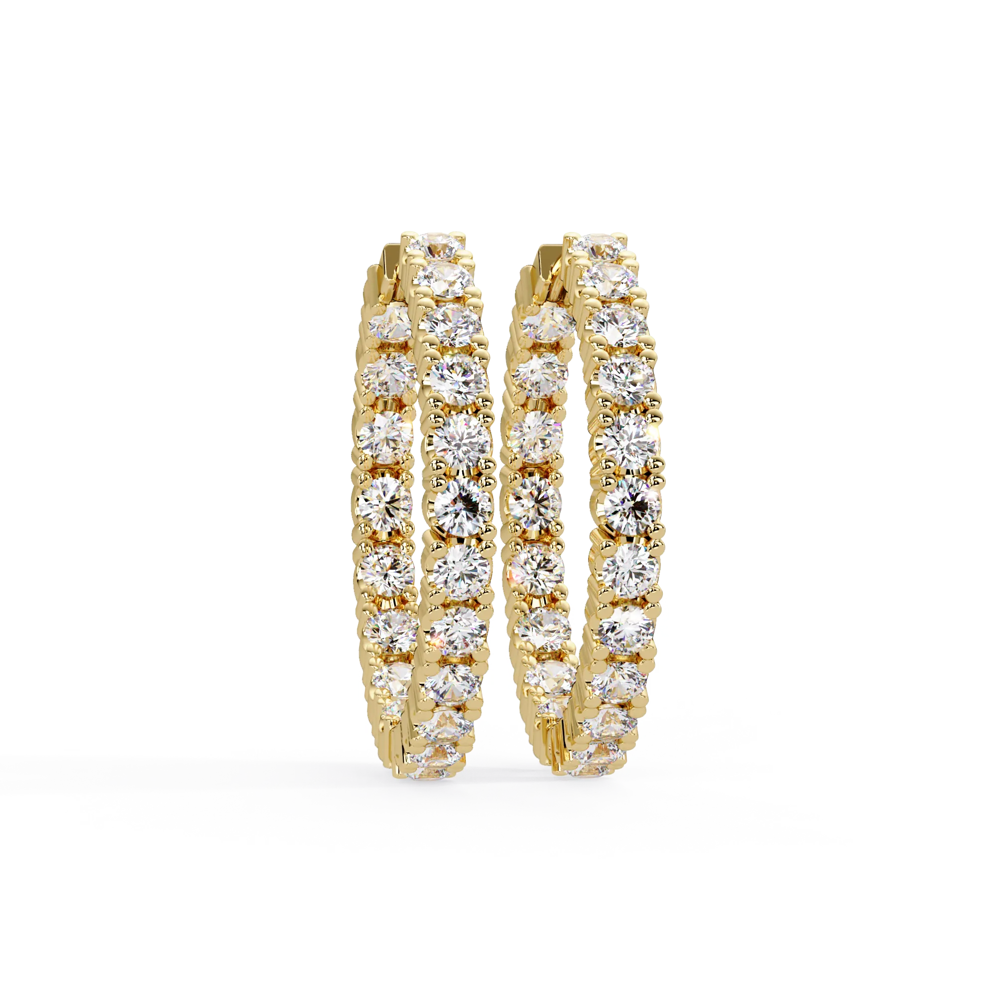 Dream Inside-Out 360° Diamond Hoop Earrings