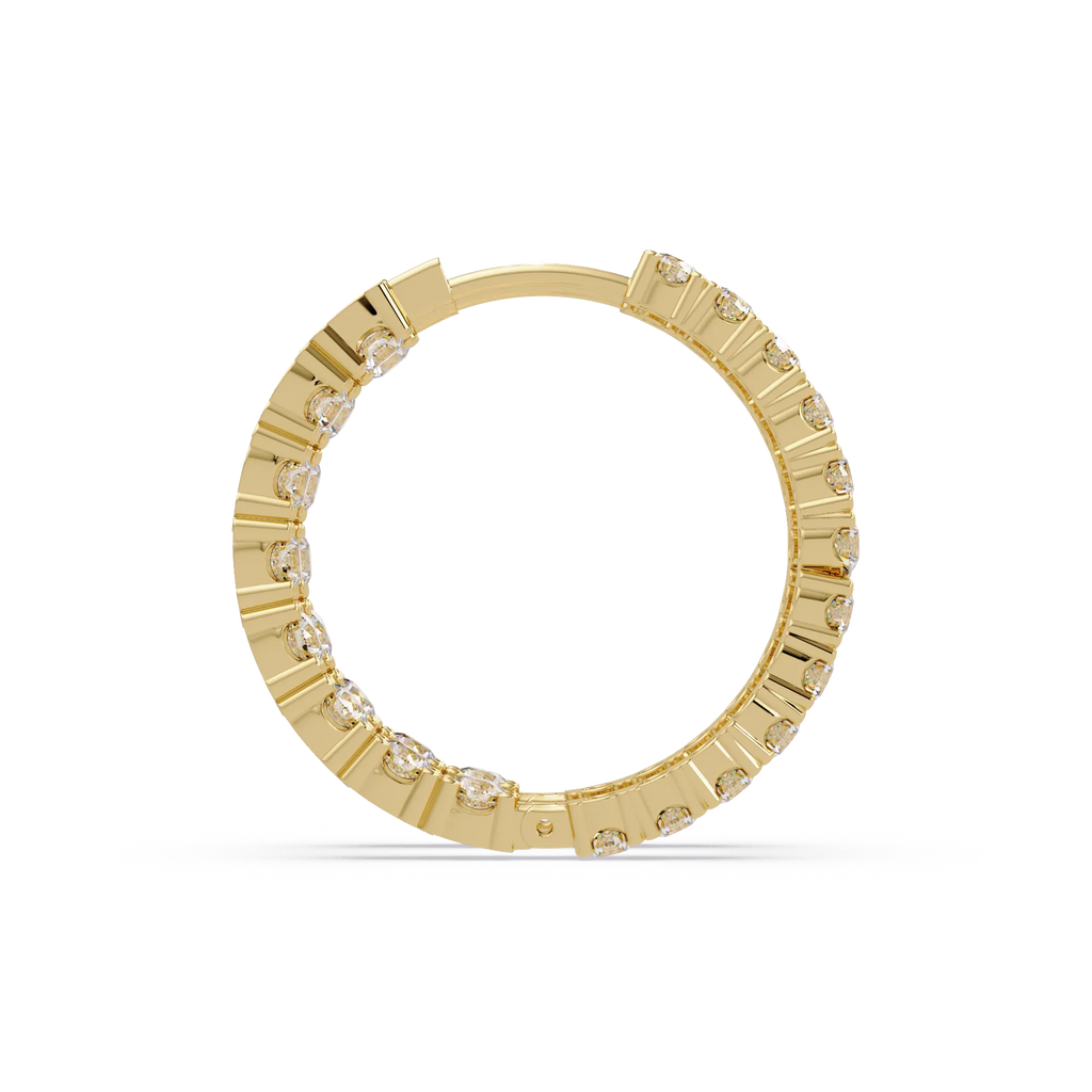 Dream Inside-Out 360° Diamond Hoop Earrings