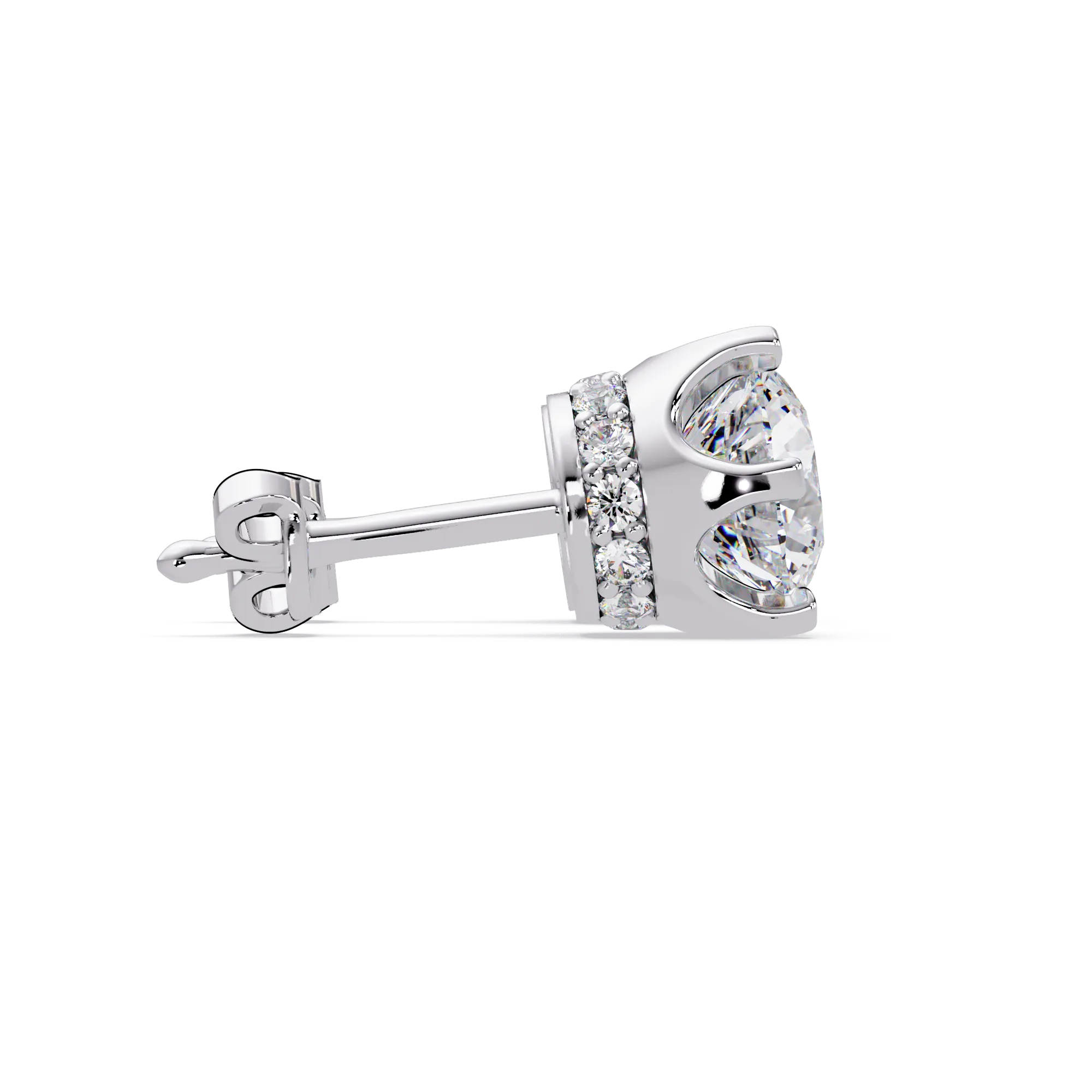 IGI Certified- 1.75 Ct. Lab Grown Diamond (VS/E-F) Solitaire Earring