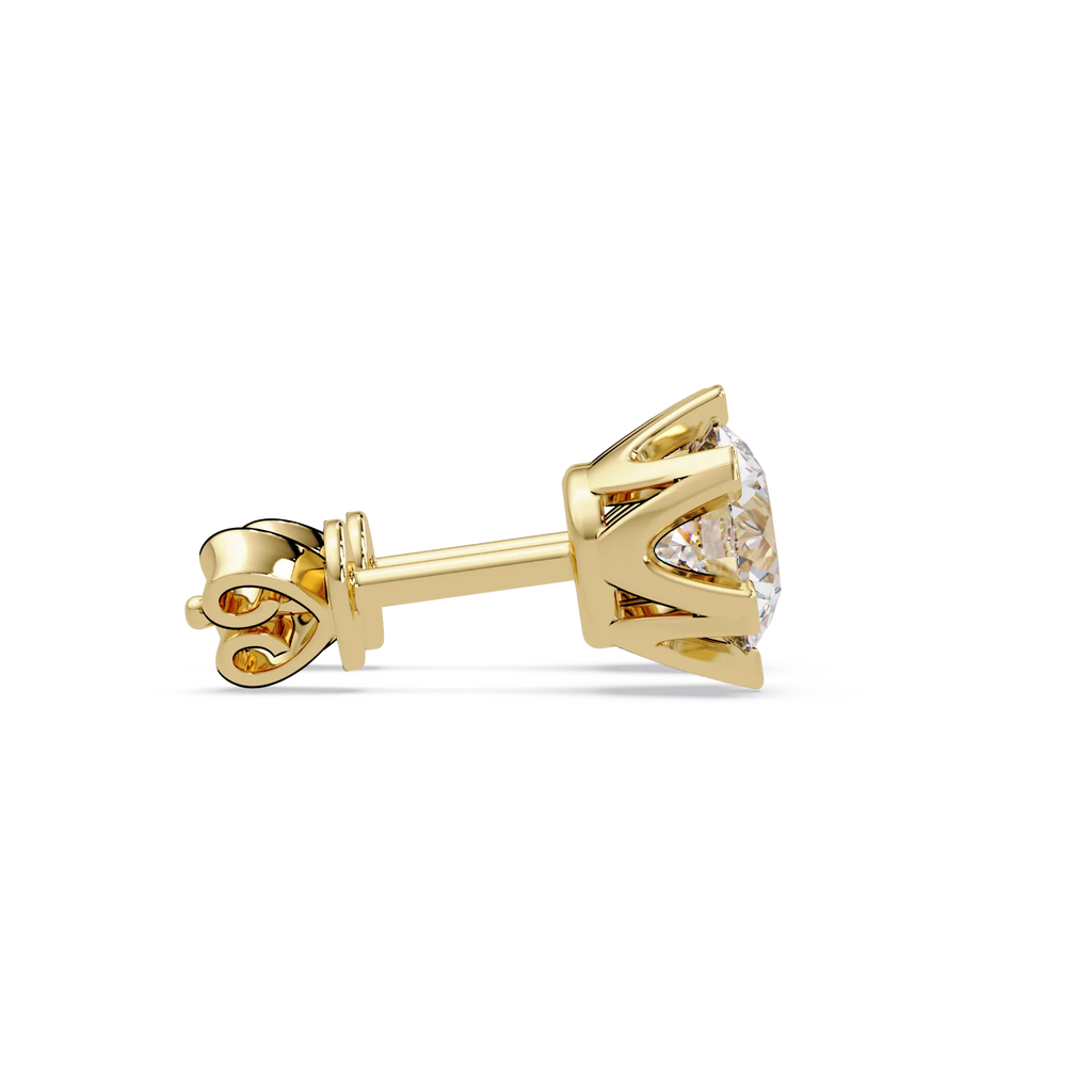 IGI Certified- 4 Ct. Lab Grown Diamond (VS/E-F) Diamond Stud Earrings