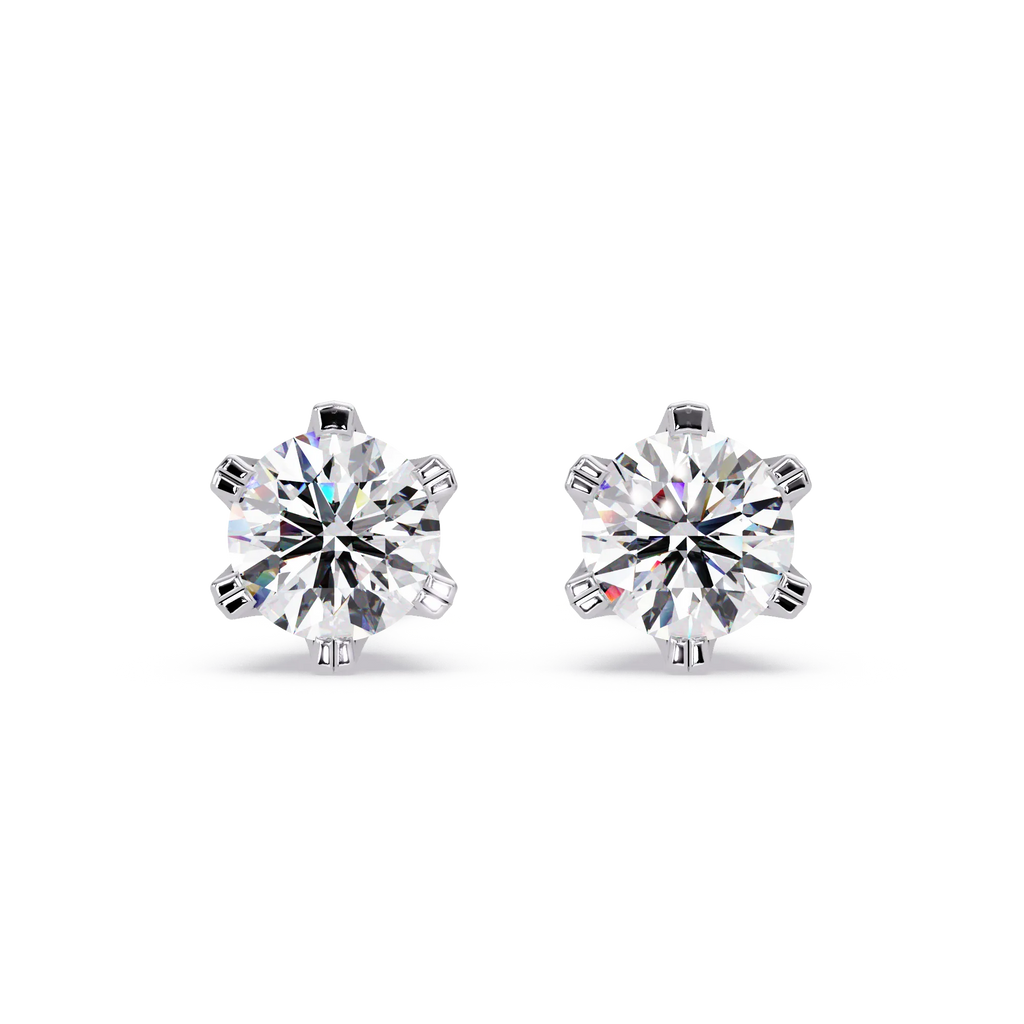 IGI Certified- 4 Ct. Lab Grown Diamond (VS/E-F) Diamond Stud Earrings