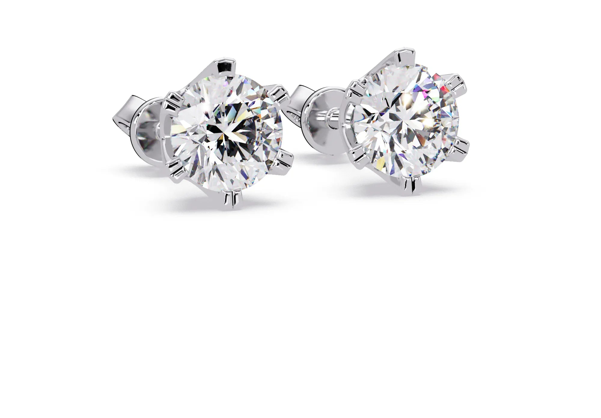 IGI Certified- 4 Ct. Lab Grown Diamond (VS/E-F) Diamond Stud Earrings