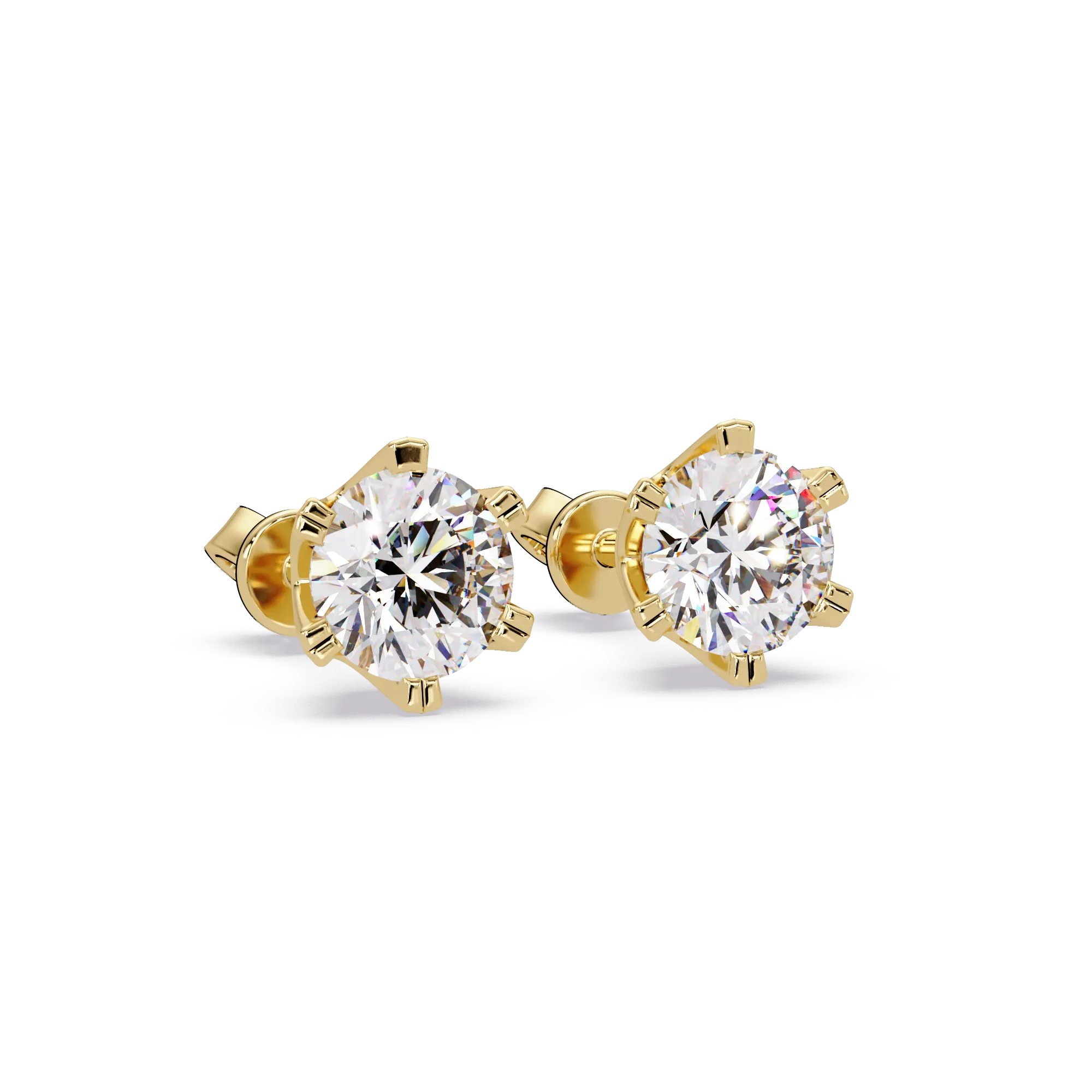 IGI Certified- 4 Ct. Lab Grown Diamond (VS/E-F) Diamond Stud Earrings