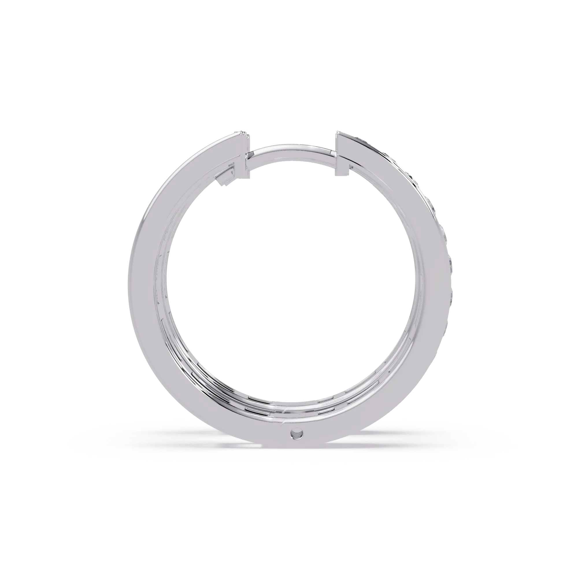 IGI Certified-1/2 Ct. Lab Grown Diamond (VS/E-F) Radiant Diamond Hoop Earrings