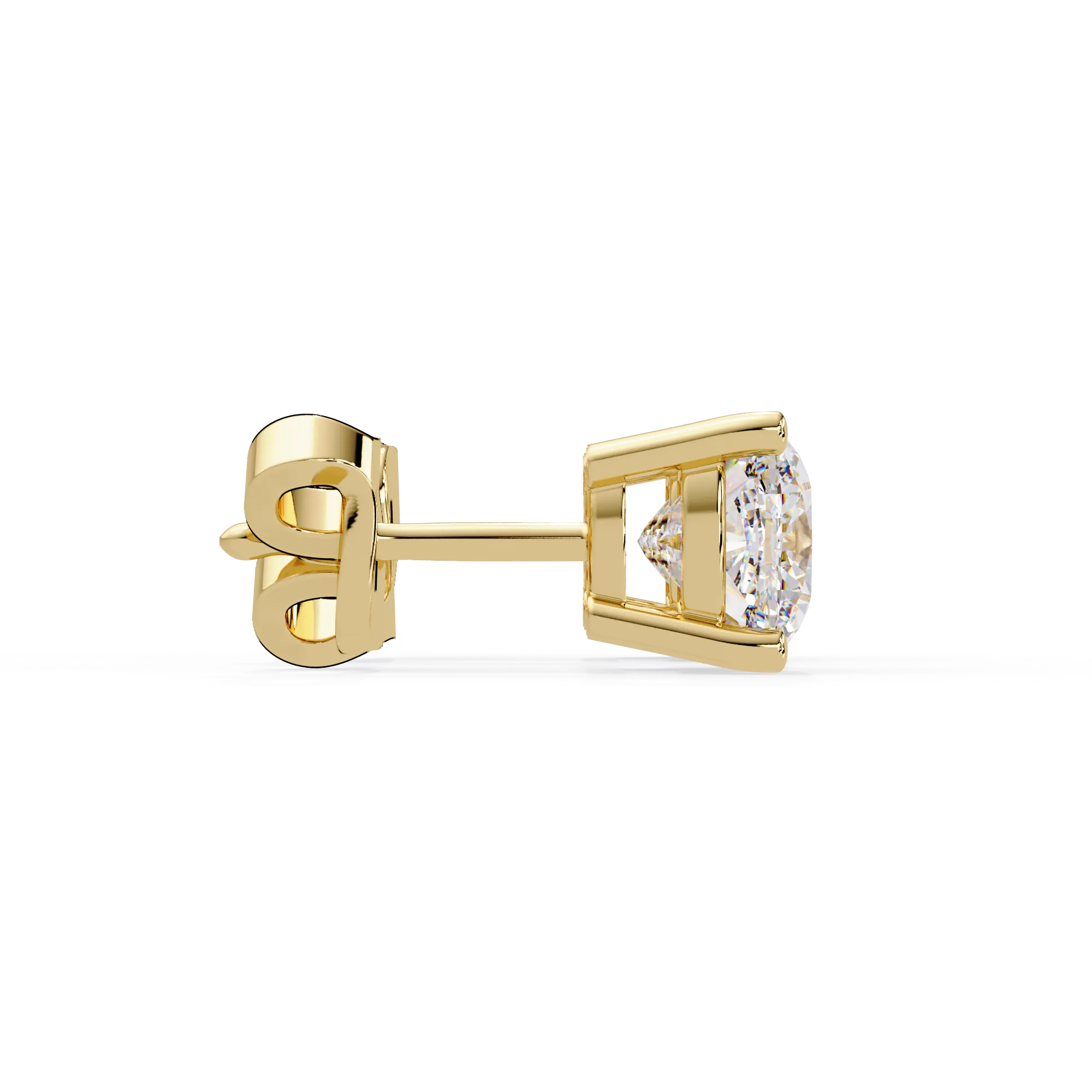 IGI Certified- 2.25 Ct. Lab Grown Diamond (VS/E-F) Stud Earrings With Cushion Cut Diamond Earring