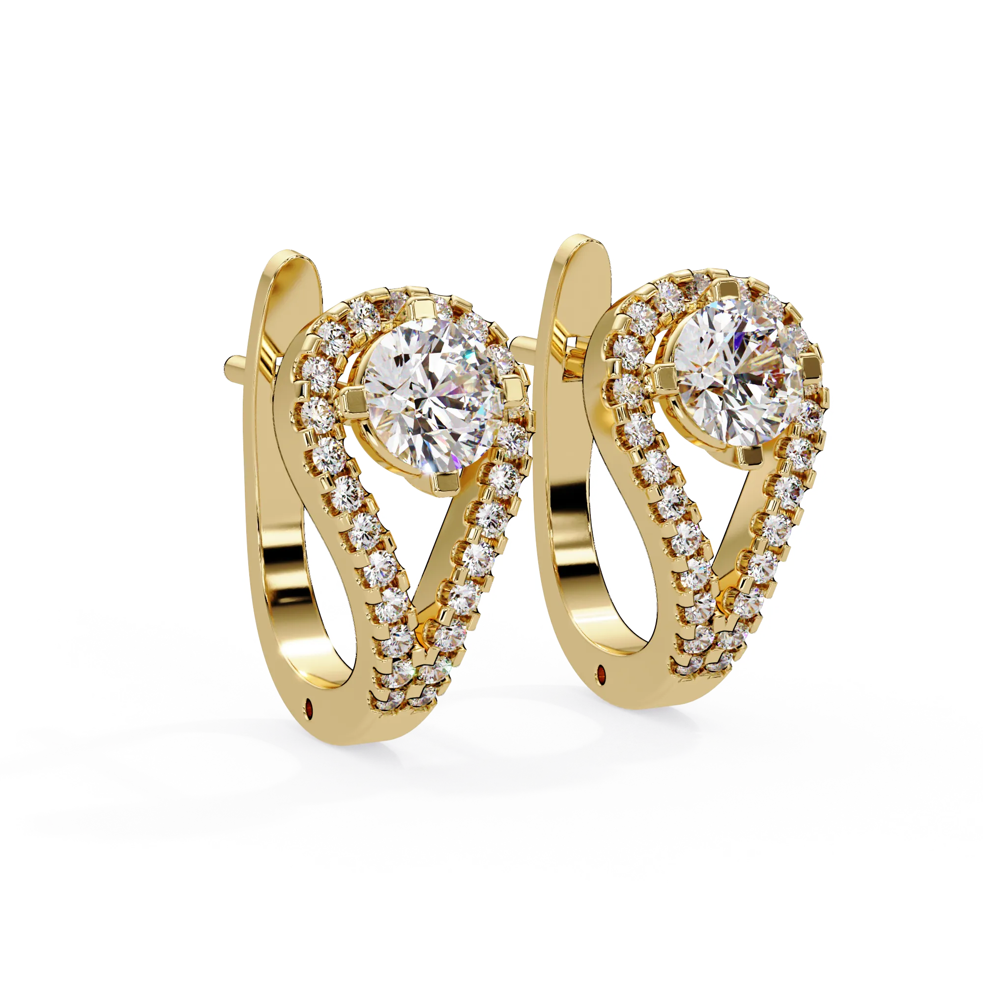 IGI Certified- 1.25 Ct. Lab Grown Diamond (VS/E-F) Teardrop Earrings with Round Cut Stones Earring