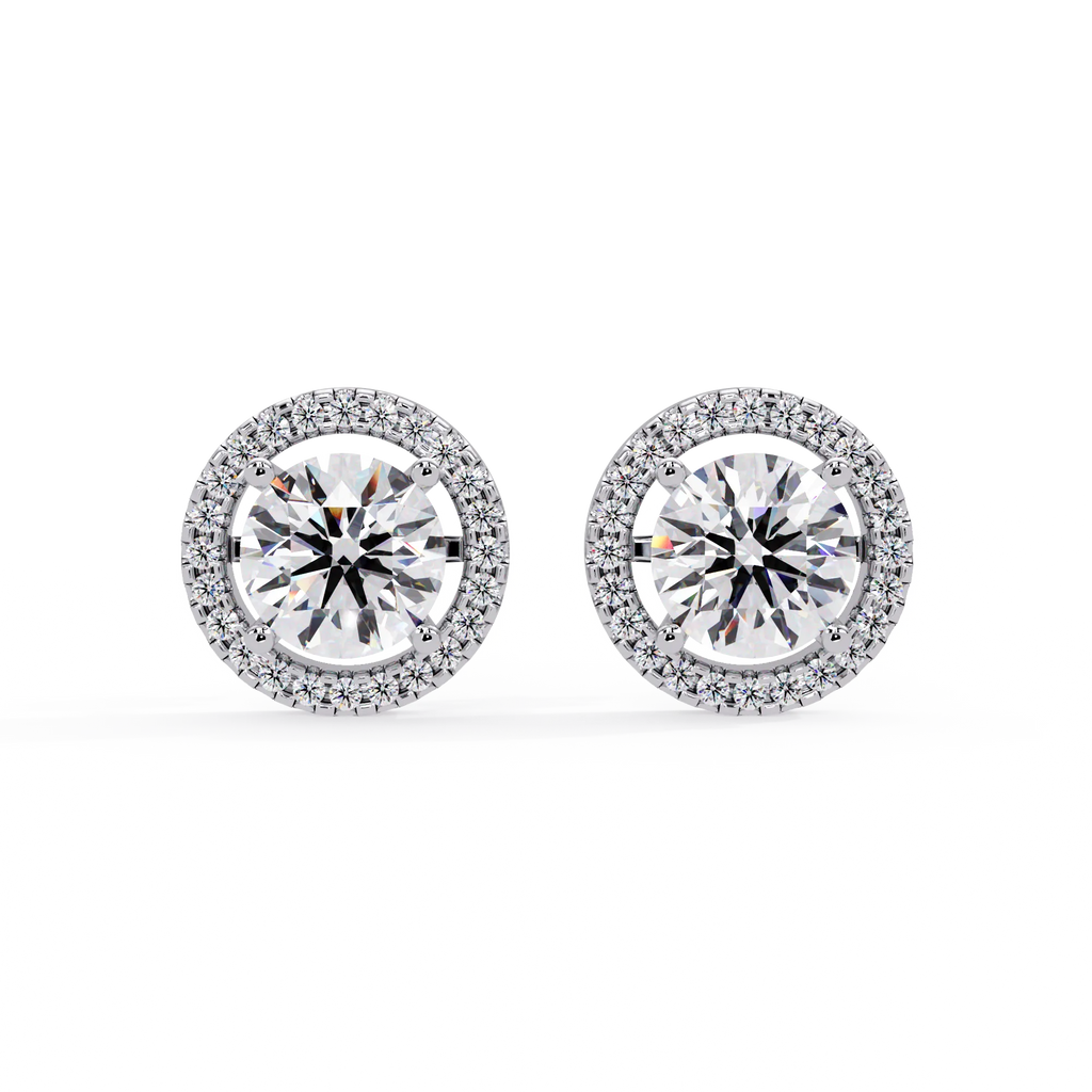 IGI Certified- 4 Ct. Lab Grown Diamond (VS/E-F) IGI Certified-1/2 Ct. Lab Grown Diamond (VS/E-F) Solitaire Earring Earring