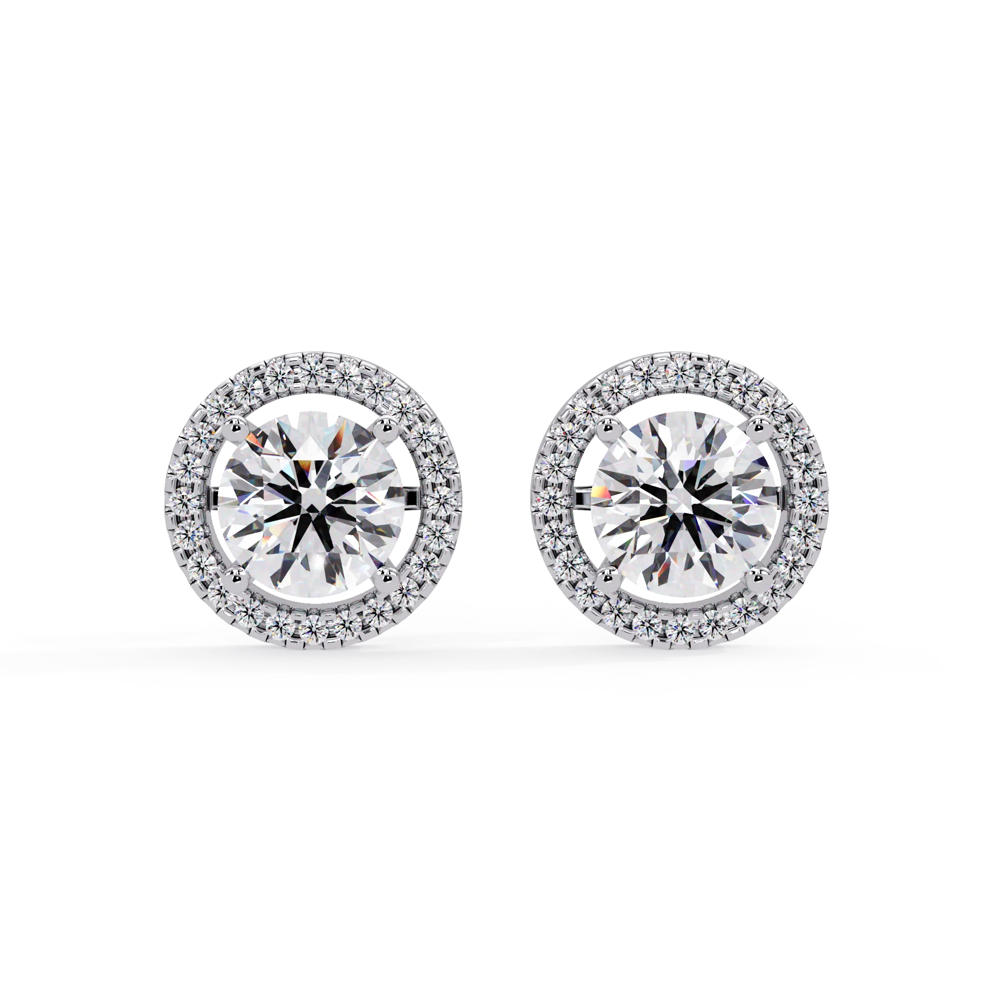 IGI Certified- 4 Ct. Lab Grown Diamond (VS/E-F) IGI Certified-1/2 Ct. Lab Grown Diamond (VS/E-F) Solitaire Earring Earring