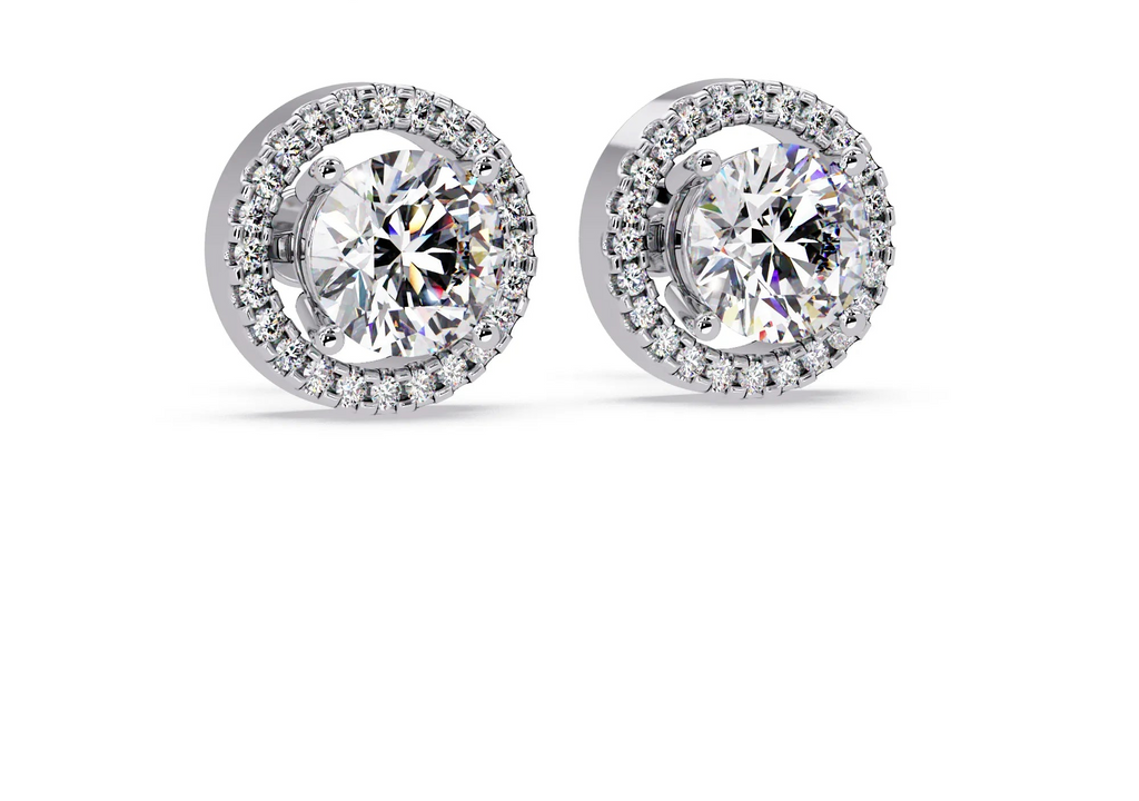 IGI Certified- 4 Ct. Lab Grown Diamond (VS/E-F) IGI Certified-1/2 Ct. Lab Grown Diamond (VS/E-F) Solitaire Earring Earring