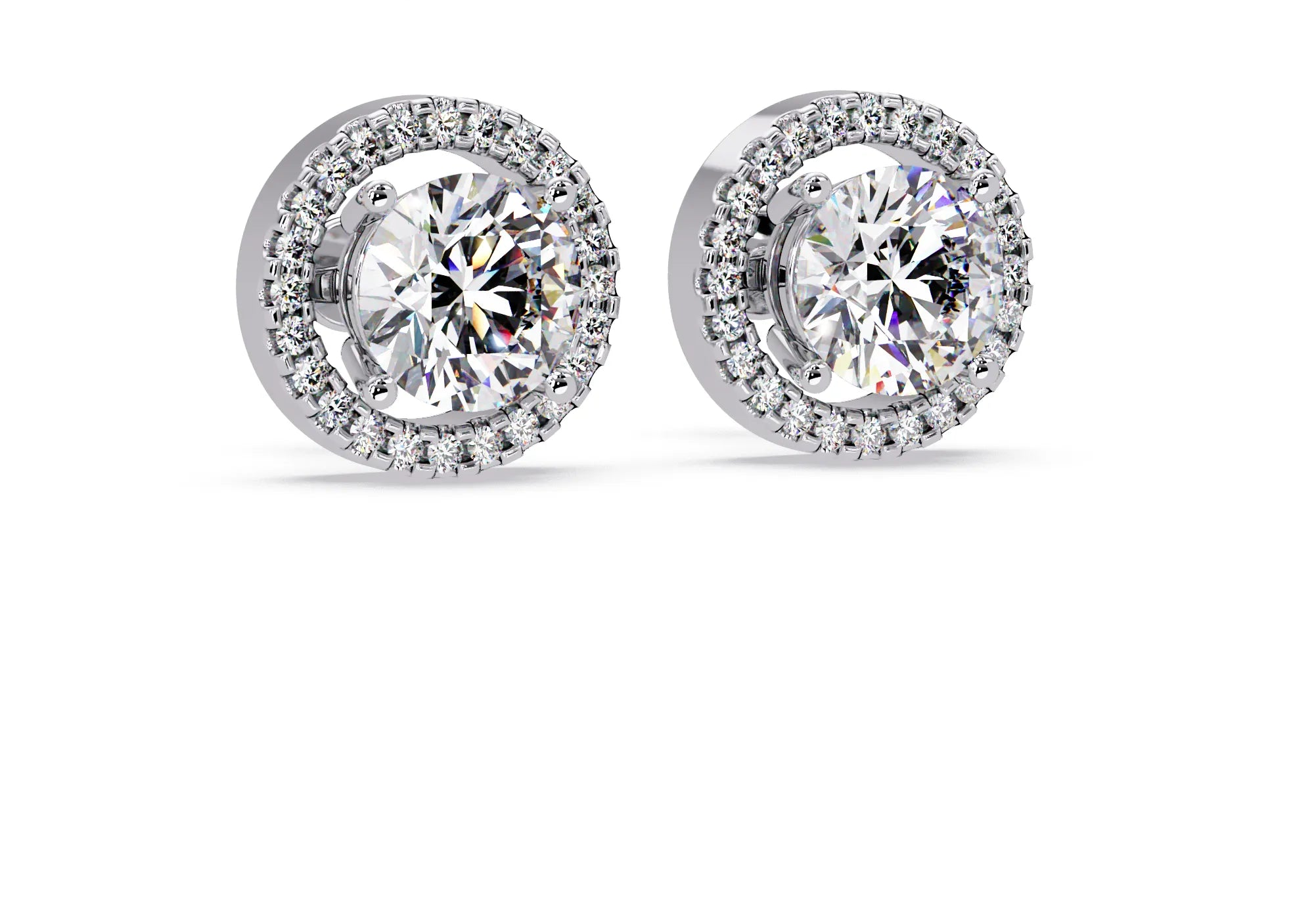 IGI Certified- 4 Ct. Lab Grown Diamond (VS/E-F) IGI Certified-1/2 Ct. Lab Grown Diamond (VS/E-F) Solitaire Earring Earring