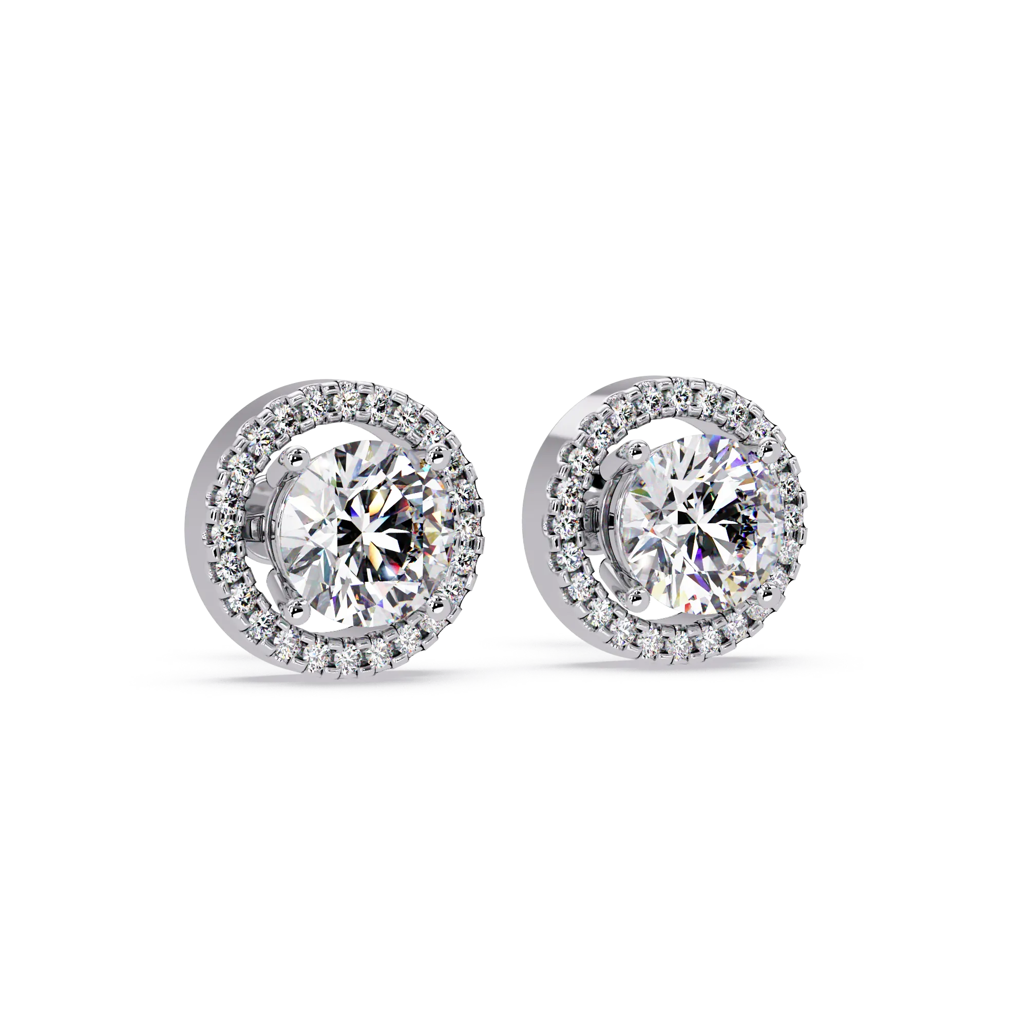 IGI Certified- 4 Ct. Lab Grown Diamond (VS/E-F) IGI Certified-1/2 Ct. Lab Grown Diamond (VS/E-F) Solitaire Earring Earring