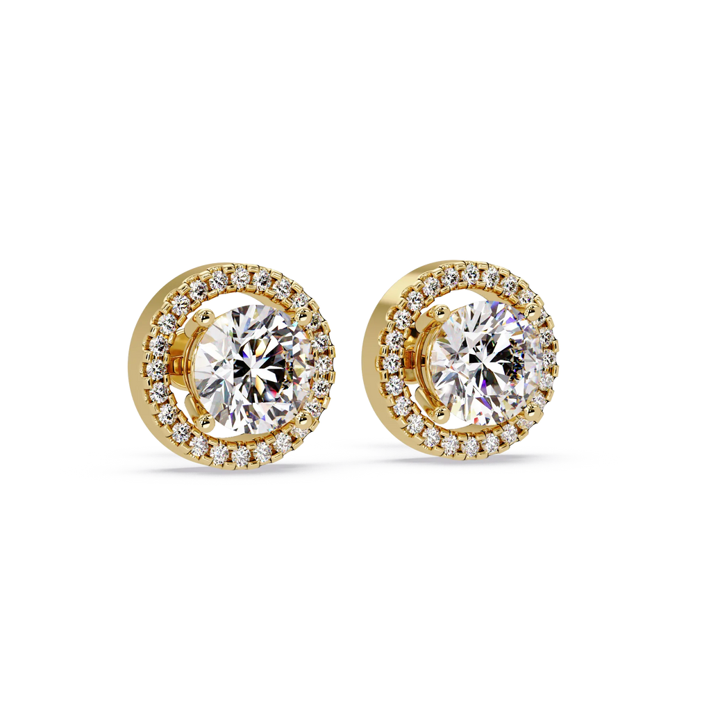 IGI Certified- 4 Ct. Lab Grown Diamond (VS/E-F) IGI Certified-1/2 Ct. Lab Grown Diamond (VS/E-F) Solitaire Earring Earring