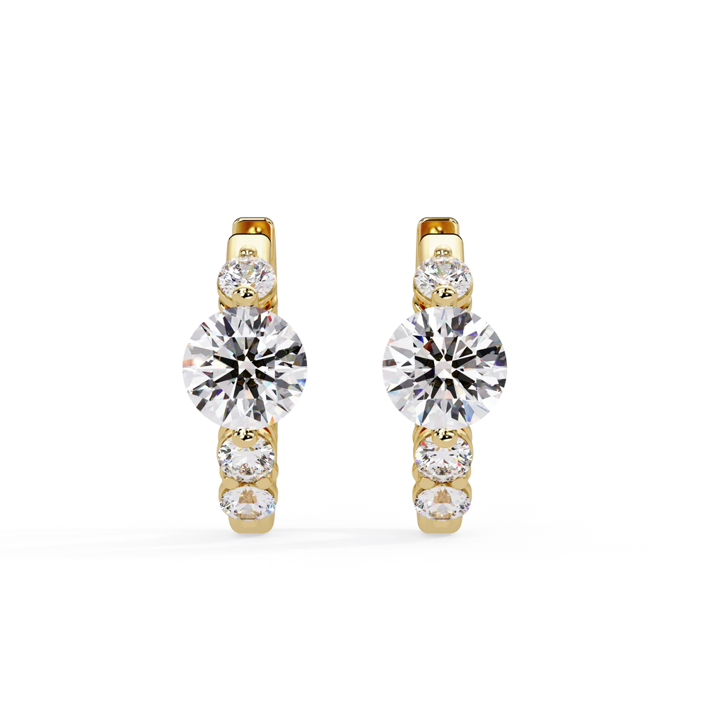 IGI Certified- 2.5 Ct. Lab Grown Diamond (VS/E-F) Solitaire Earring