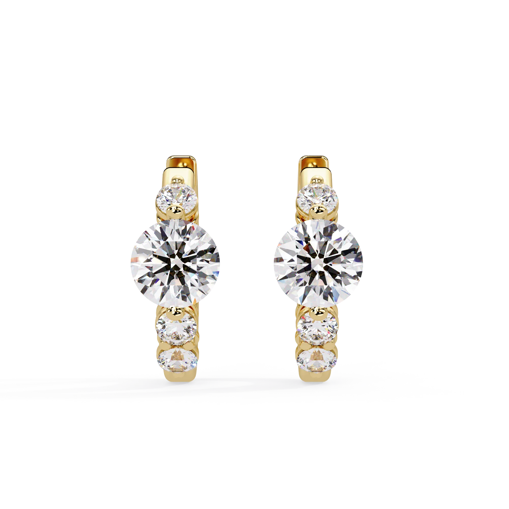 IGI Certified- 2.5 Ct. Lab Grown Diamond (VS/E-F) Solitaire Earring