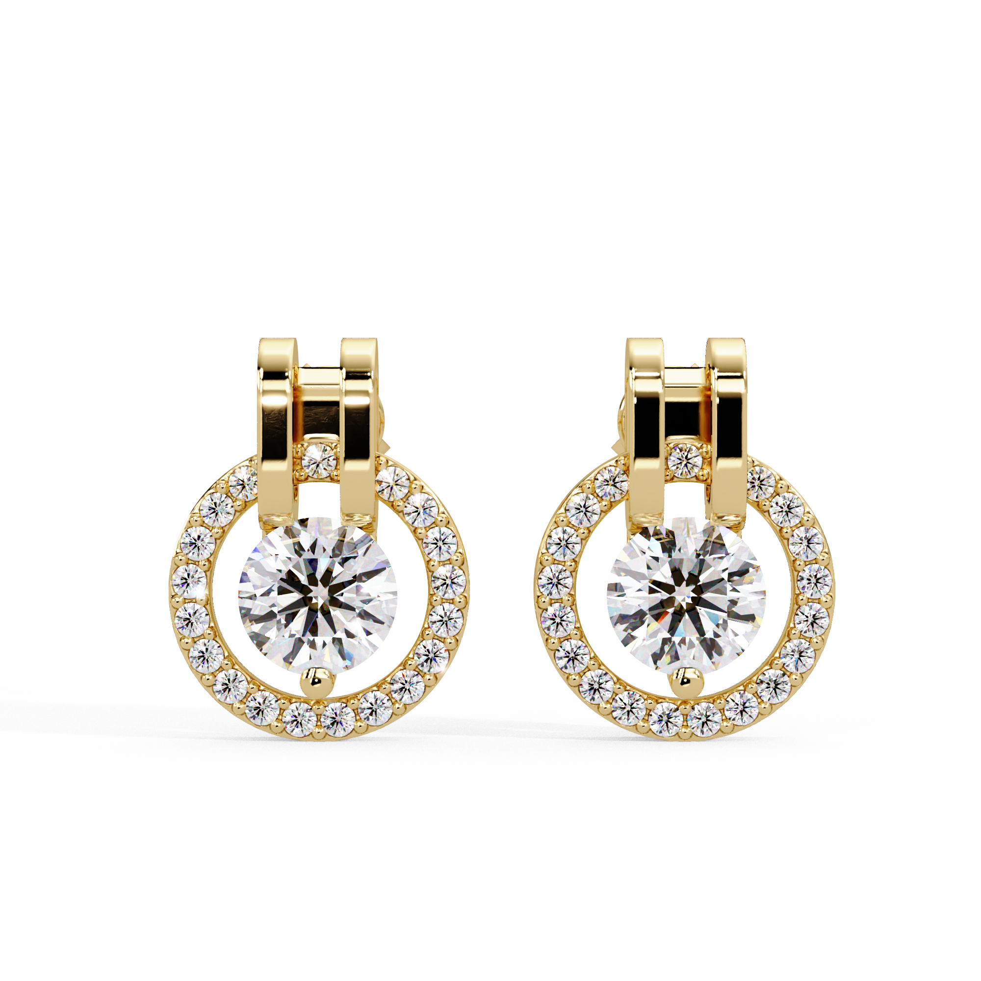 IGI Certified-1.5 Ct. Lab Grown Diamond (VS/E-F) Solitaire Earring