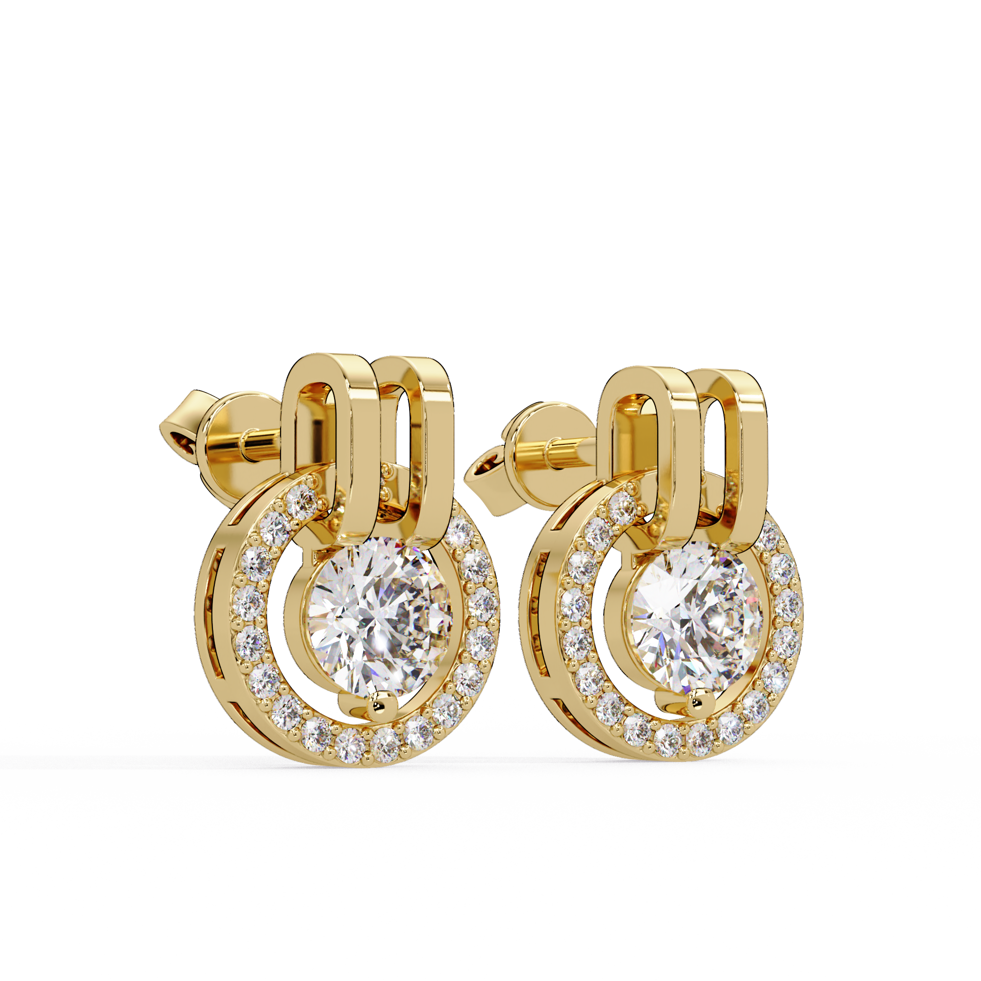 IGI Certified-1.5 Ct. Lab Grown Diamond (VS/E-F) Solitaire Earring