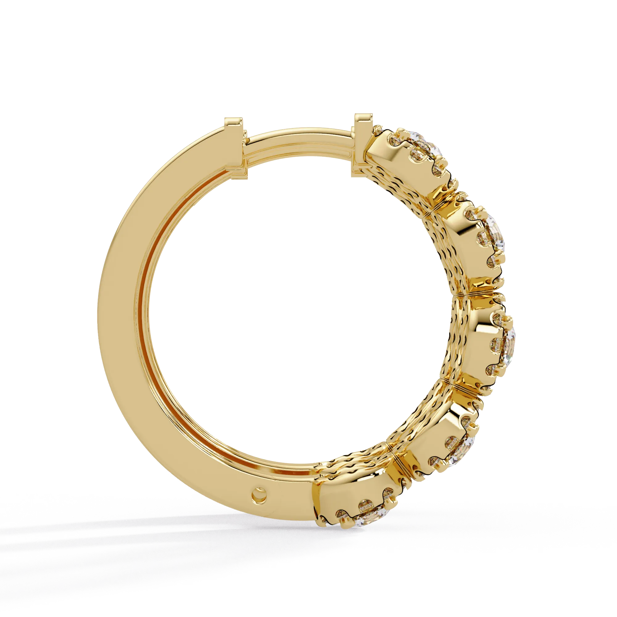 IGI Certified- 1.5 Ct. Lab Grown Diamond (VS/E-F) Multi-Cluster Diamond Halo Hoop Earrings