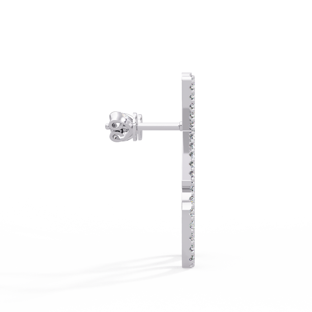 IGI Certified- 1 Ct. Lab Grown Diamond (VS/E-F) The "Hugs & Kisses" Diamond Earrings – Sentimental XO Drop Earrings