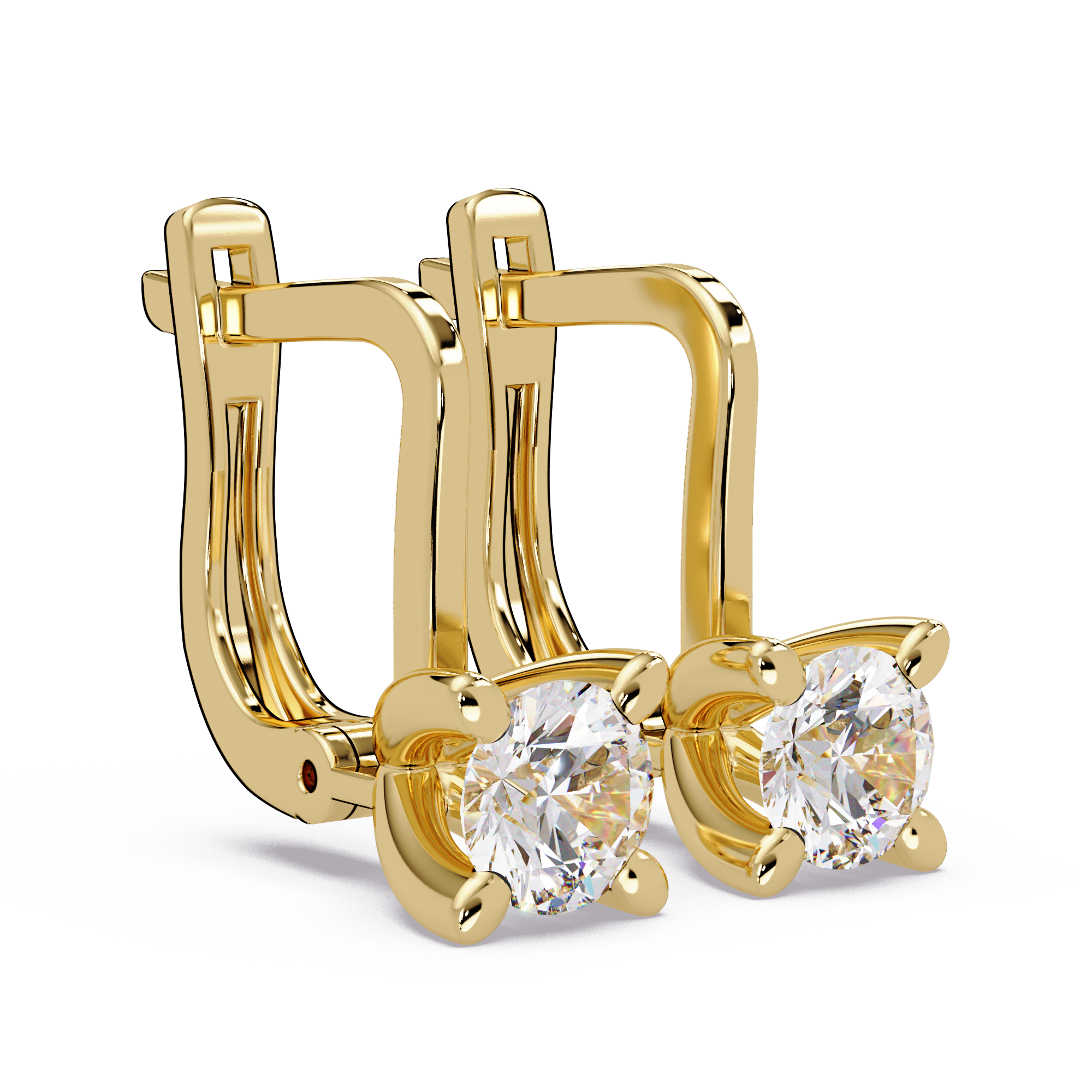 IGI Certified-1 Ct. Lab Grown Diamond (VS/E-F) Classic Diamond Huggie Earring