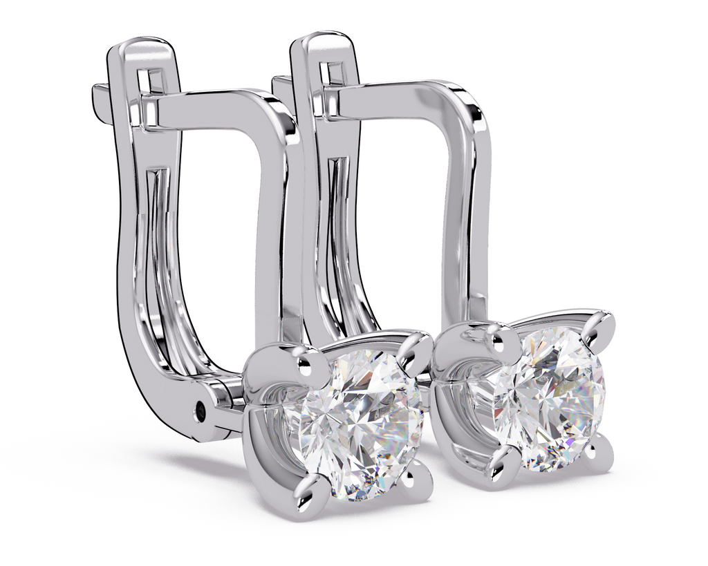 IGI Certified-1 Ct. Lab Grown Diamond (VS/E-F) Classic Diamond Huggie Earring