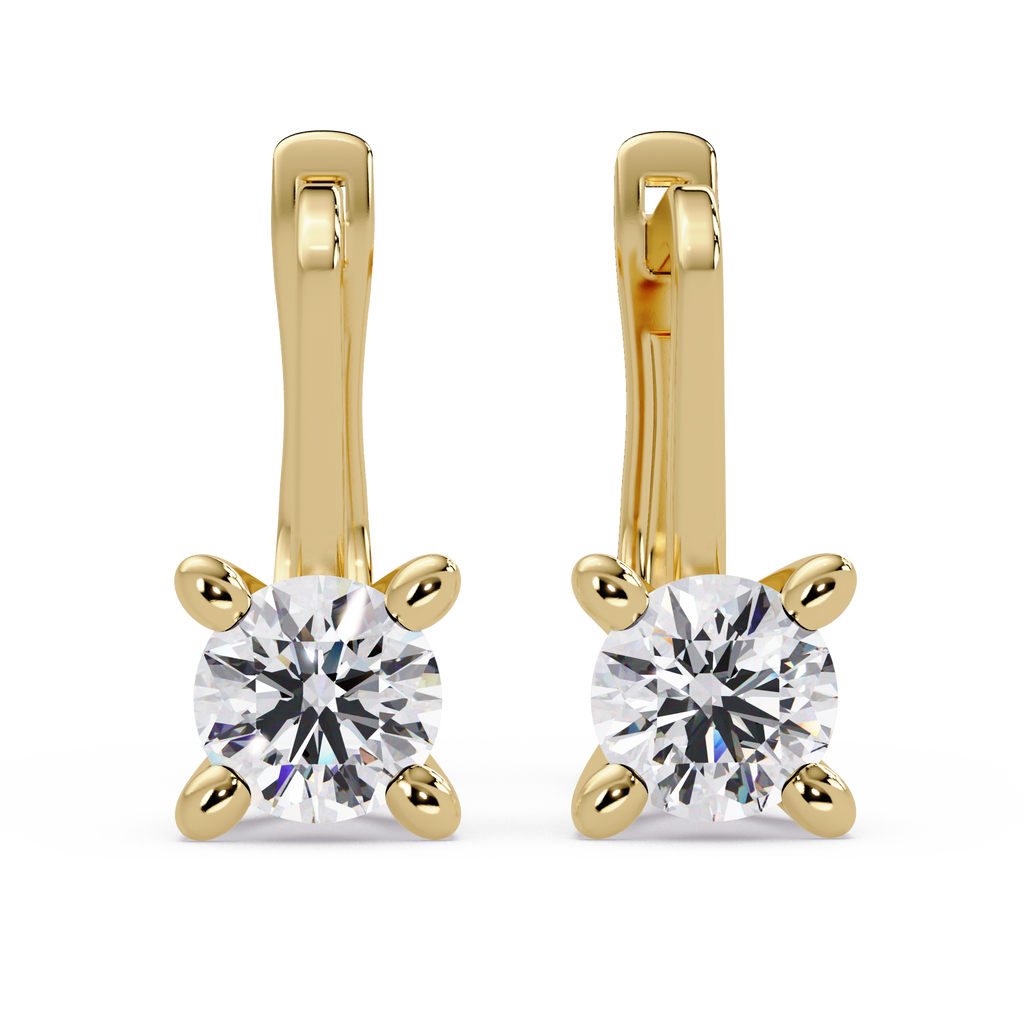 IGI Certified-1 Ct. Lab Grown Diamond (VS/E-F) Classic Diamond Huggie Earring