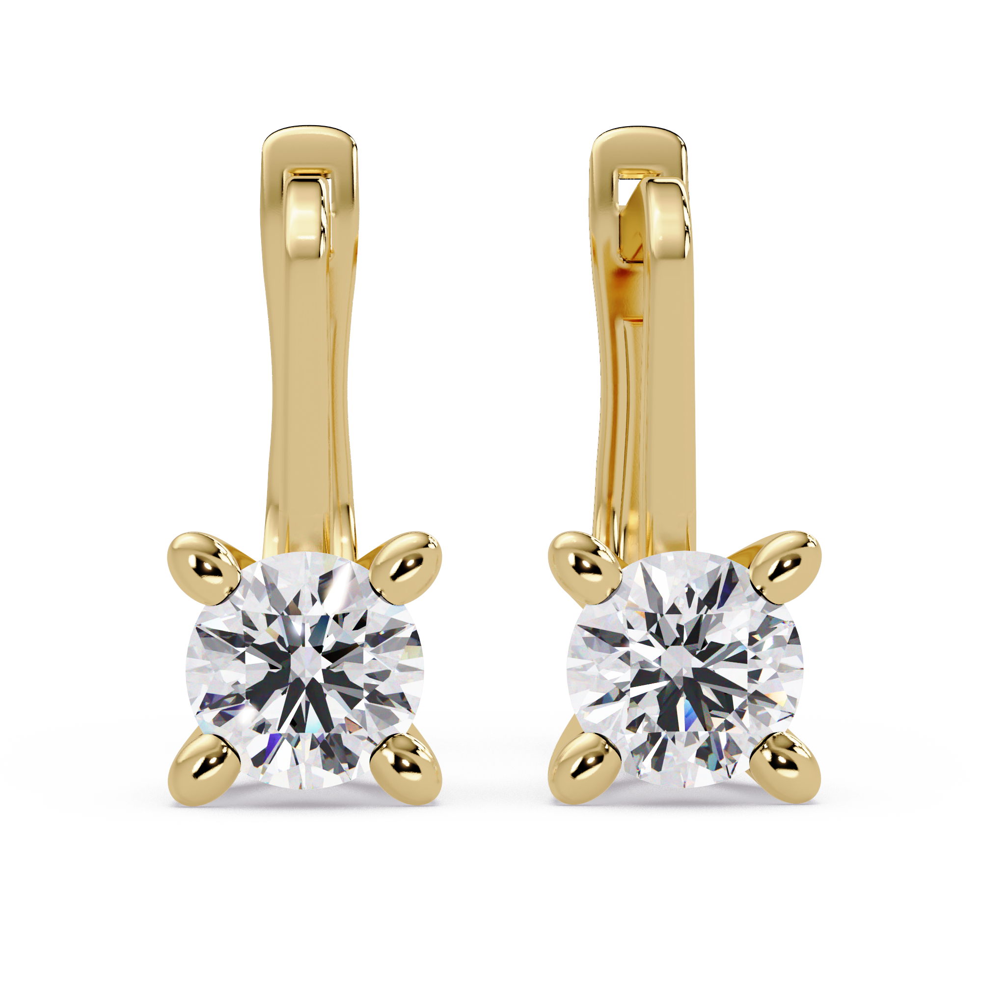 IGI Certified-1 Ct. Lab Grown Diamond (VS/E-F) Classic Diamond Huggie Earring
