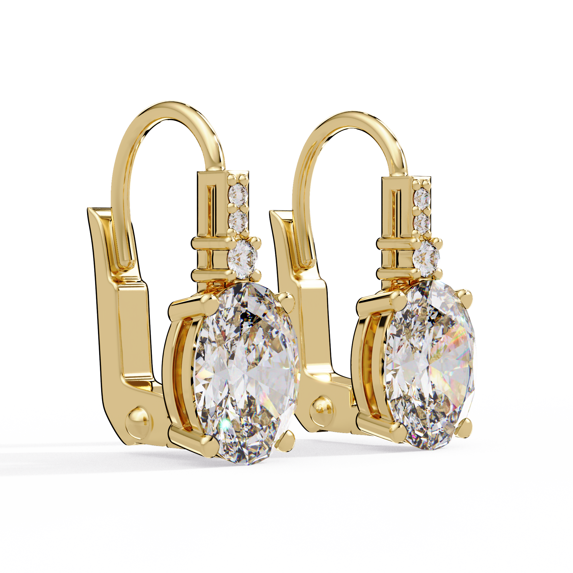 IGI Certified- 2.5 Carat Lab Grown Diamond (VS/E-F) IGI Certified-1/2 Ct. Lab Grown Diamond (VS/E-F) Solitaire Earring Earring