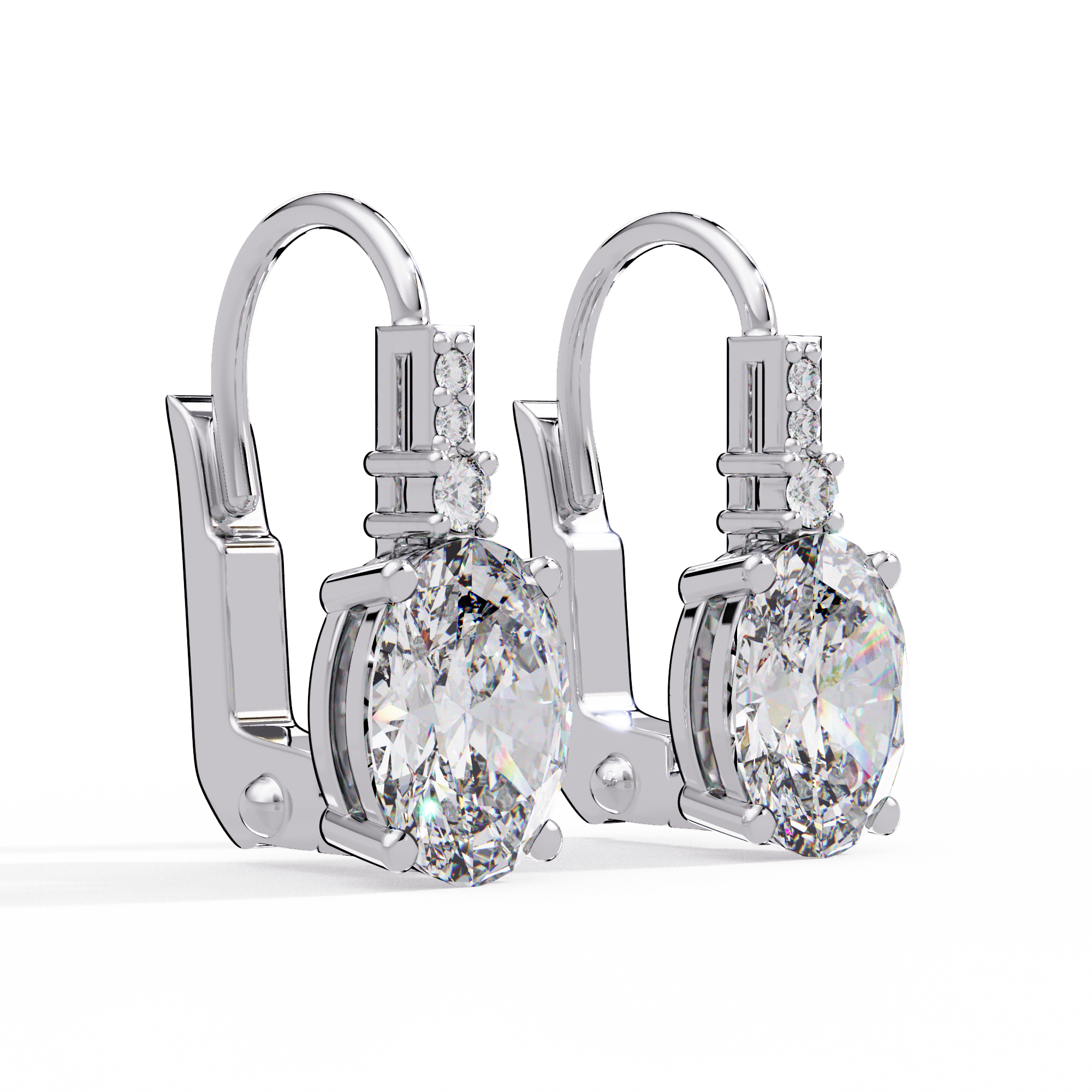 IGI Certified- 2.5 Carat Lab Grown Diamond (VS/E-F) IGI Certified-1/2 Ct. Lab Grown Diamond (VS/E-F) Solitaire Earring Earring