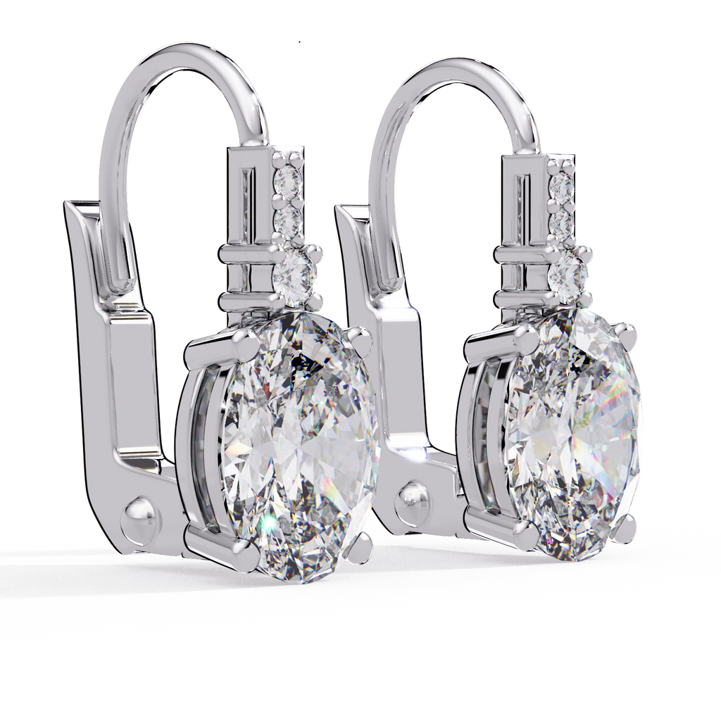 IGI Certified- 2.5 Carat Lab Grown Diamond (VS/E-F) IGI Certified-1/2 Ct. Lab Grown Diamond (VS/E-F) Solitaire Earring Earring