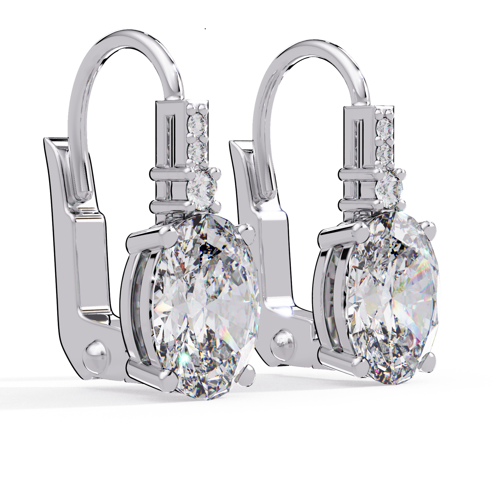 IGI Certified- 2.5 Carat Lab Grown Diamond (VS/E-F) IGI Certified-1/2 Ct. Lab Grown Diamond (VS/E-F) Solitaire Earring Earring