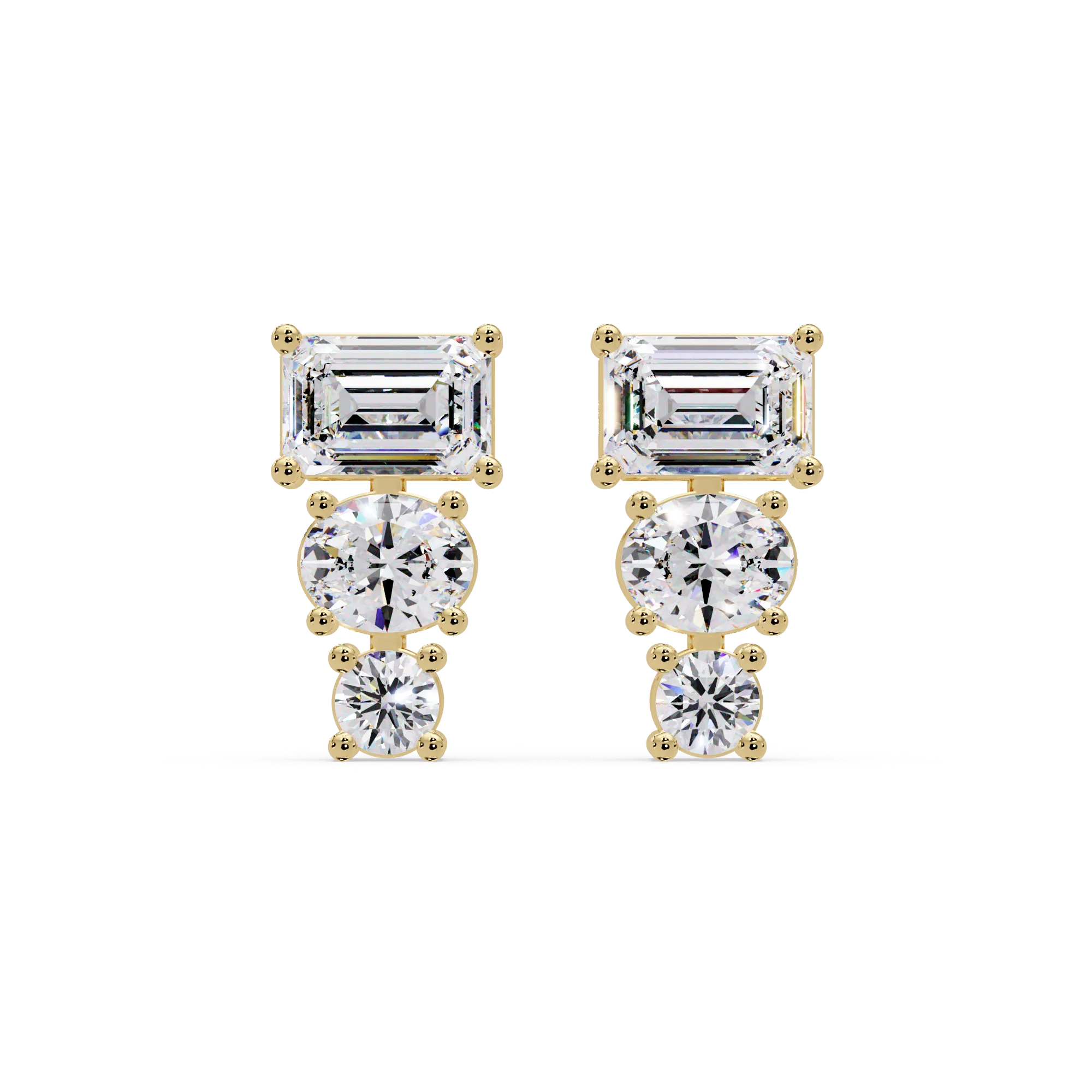 IGI Certified-1.5 Ct. Lab Grown Diamond (VS/E-F) Elegant Dangle Diamond Earring
