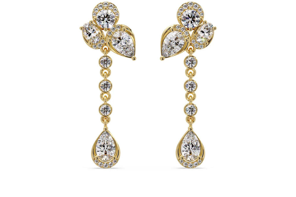 IGI Certified-5.25 Ct. Lab Grown Diamond (VS/E-F) Cascade Diamond Earring