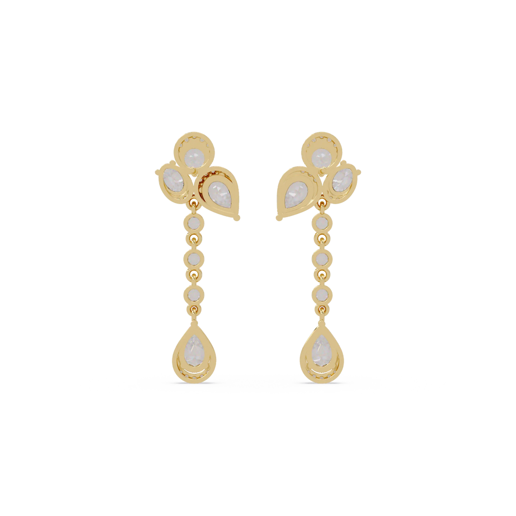 IGI Certified-5.25 Ct. Lab Grown Diamond (VS/E-F) Cascade Diamond Earring