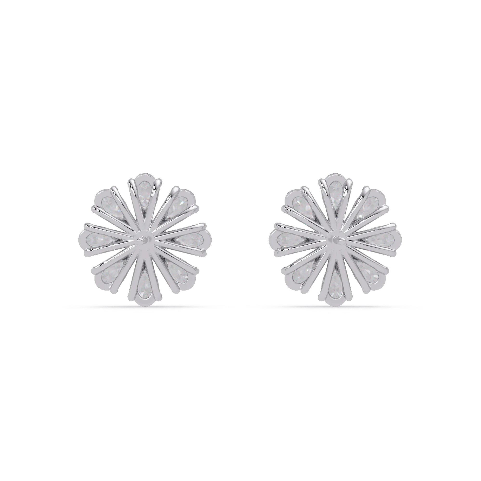 IGI Certified-3.5 Cts Lab Grown Diamond (VS/E-F) Flower Earring