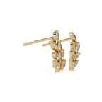 IGI Certified-1/3 Cts Lab Grown Diamond (VS/E-F) Leaf Climber Earring