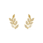 IGI Certified-1/3 Cts Lab Grown Diamond (VS/E-F) Leaf Climber Earring