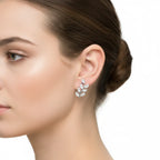 IGI Certified-1/3 Cts Lab Grown Diamond (VS/E-F) Leaf Climber Earring