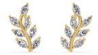 IGI Certified-1/3 Cts Lab Grown Diamond (VS/E-F) Leaf Climber Earring