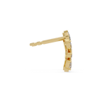 IGI Certified-1/3 Cts Lab Grown Diamond (VS/E-F) Leaf Climber Earring