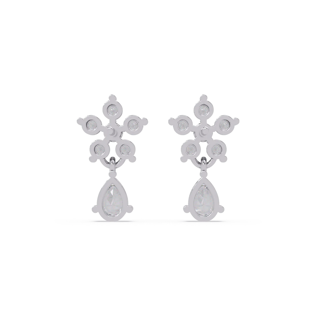 IGI Certified- 1.33 Ct Lab Grown Diamond (VS/E-F) Bloom Earrings