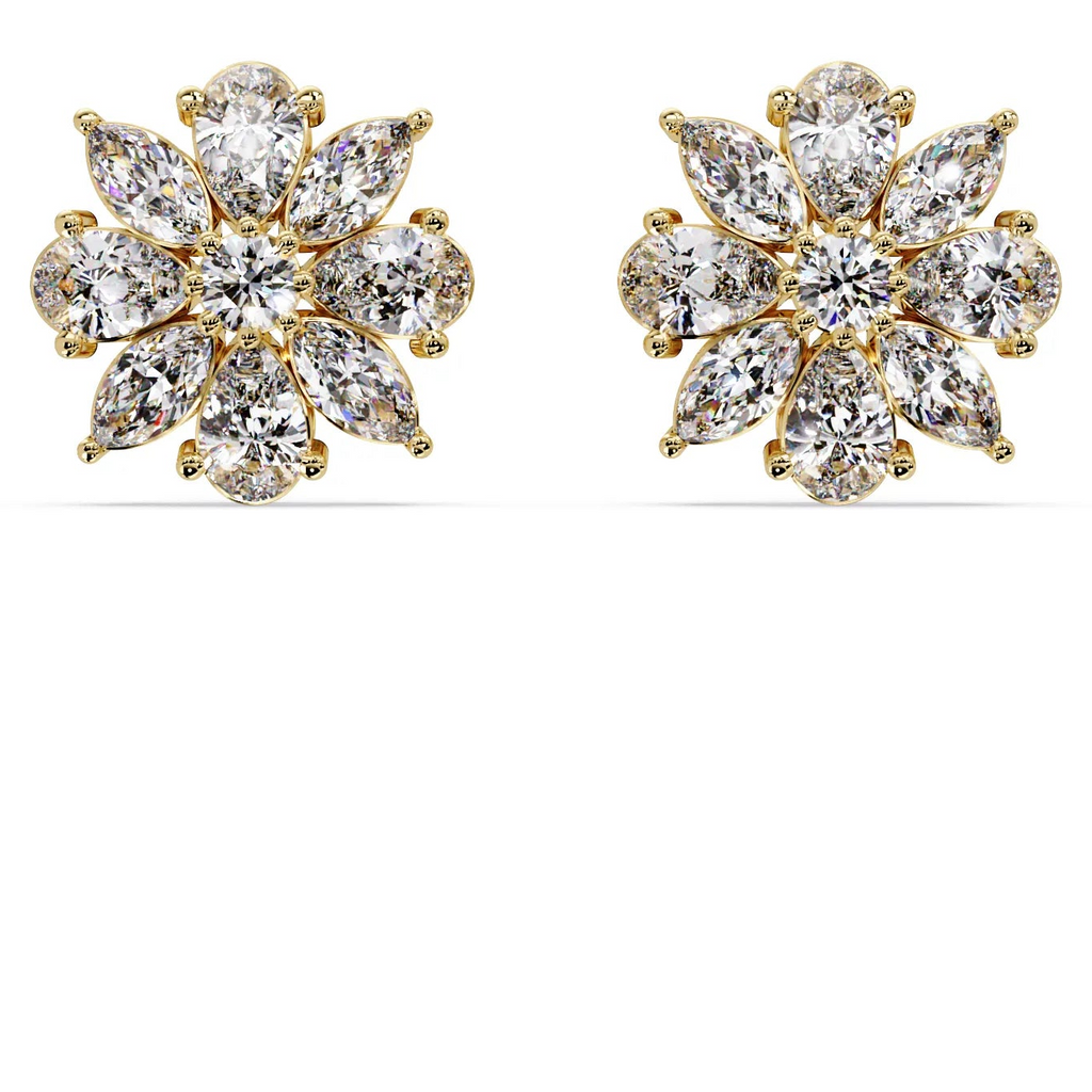 IGI Certified- 1.25 Ct Lab Grown Diamond (VS/E-F) Starburst Earrings