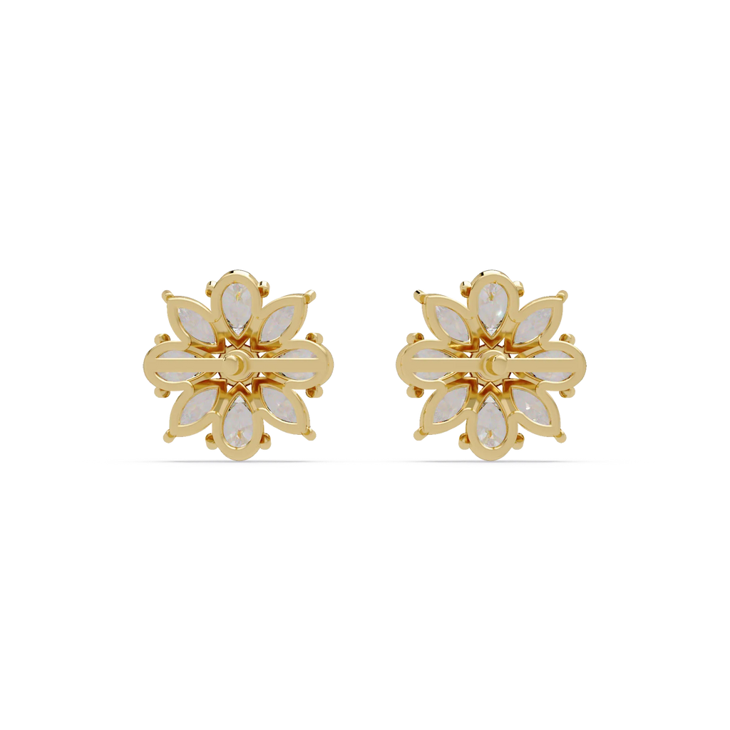 IGI Certified- 1.25 Ct Lab Grown Diamond (VS/E-F) Starburst Earrings